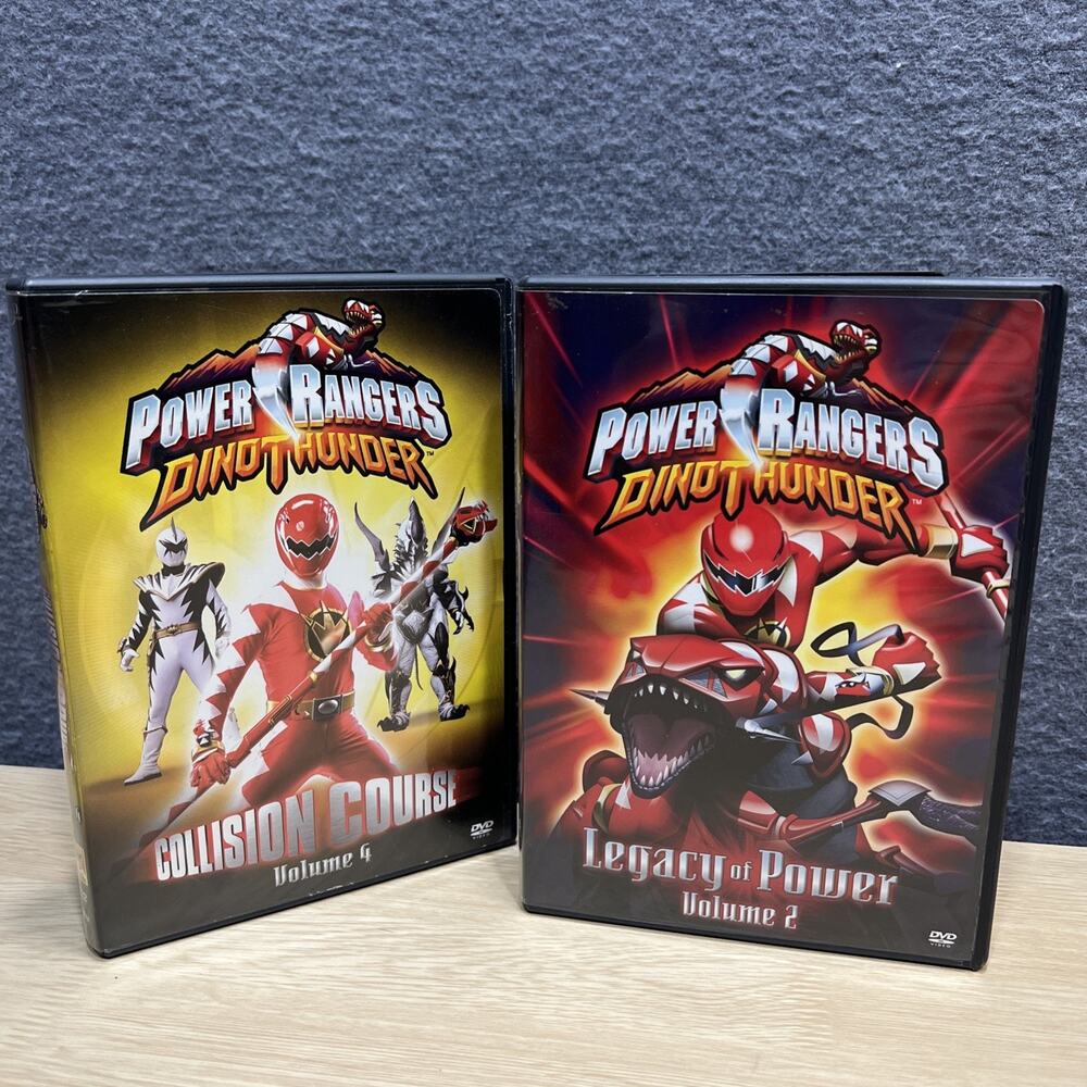Lot Of 2 Power Rangers DVD’s Legacy Of Power D.Thunder Vol 2/4 Collision Course